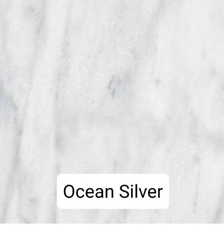 Handmade Ocean Silver Marble Tray 6" × 6" height 1", perfect for your nightstand, bathroom, or just beautiful decor.