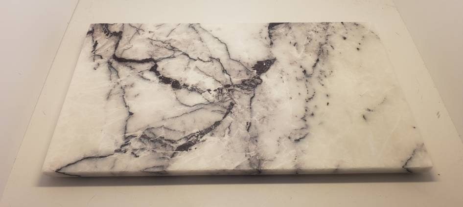 Handmade Amethyst Blue Marble Tray 16" × 9" perfect for your centerpiece or beautiful decor. Free Shipping to USA