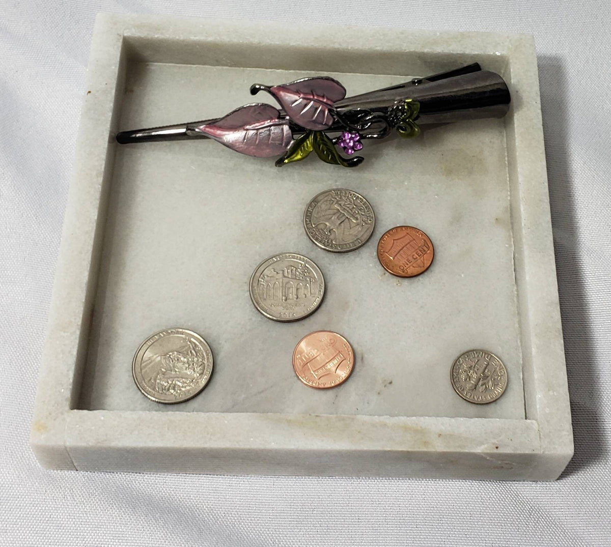 Ocean Silver Marble Tray in your choice of sizes , perfect for your nightstand, bathroom, or table decor beautiful decor.