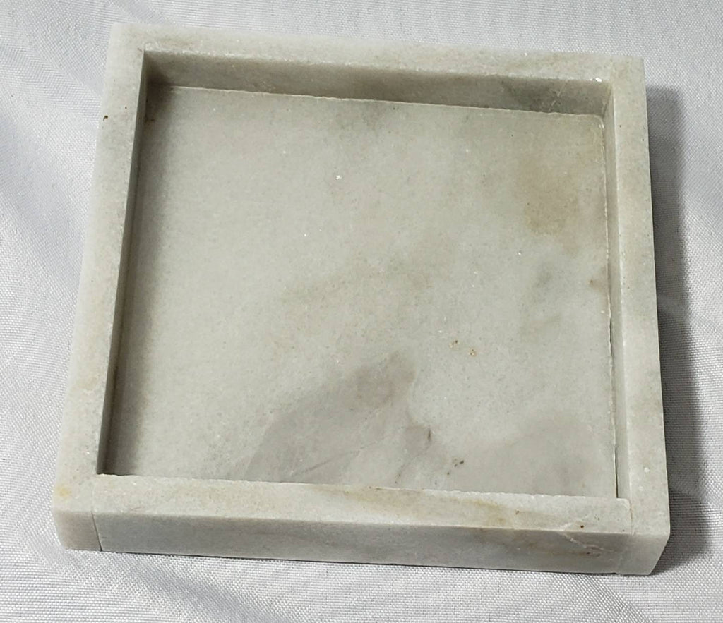 Ocean Silver Marble Tray in your choice of sizes , perfect for your nightstand, bathroom, or table decor beautiful decor.