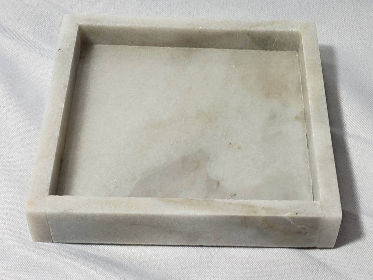 Ocean Silver Marble Tray in your choice of sizes , perfect for your nightstand, bathroom, or table decor beautiful decor.