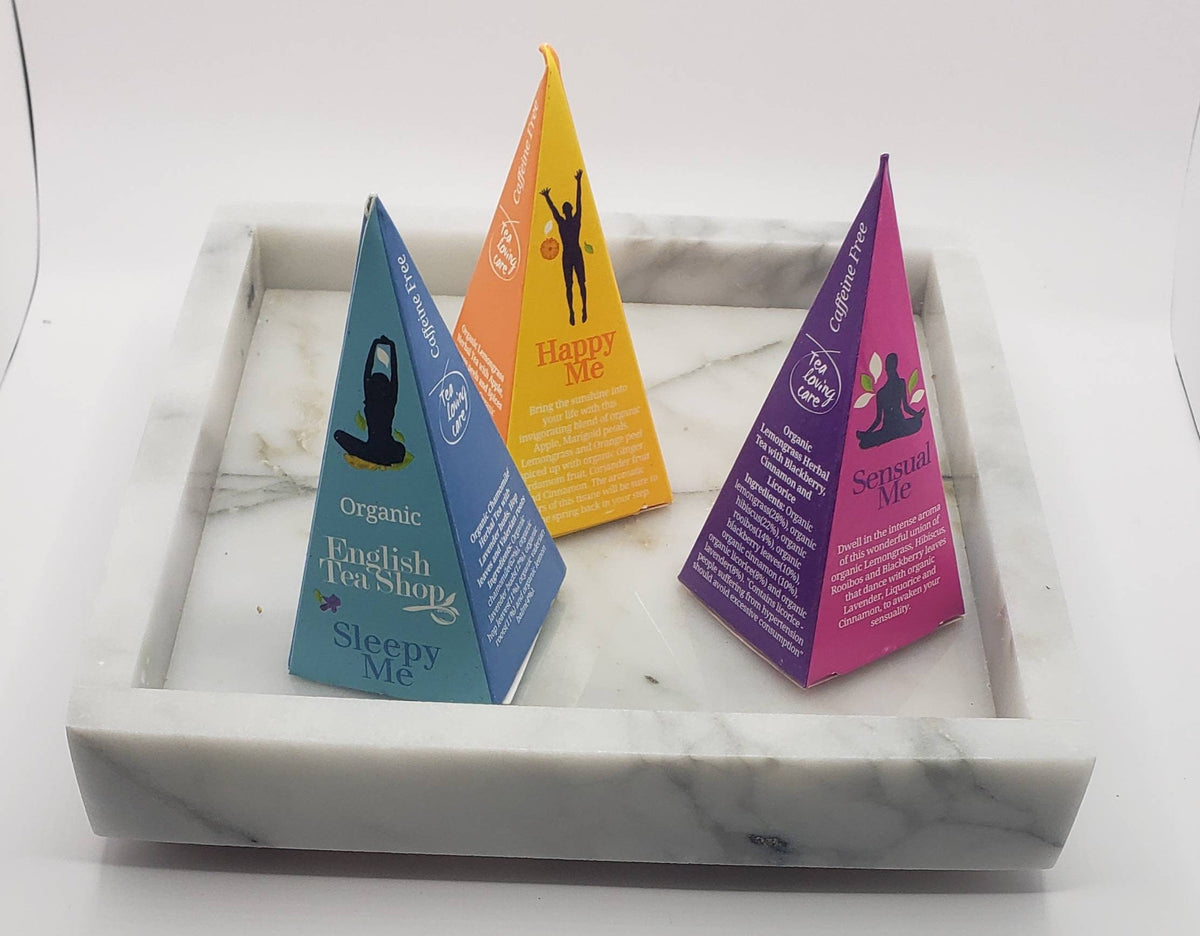 Handmade Calcutta Storia Tray 6" × 6" height 1", perfect for your nightstand, bathroom, or change tray beautiful decor