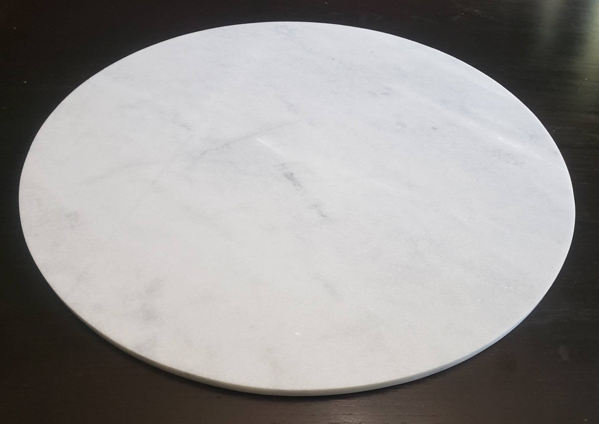 Large Mountain White Marble Circles up to 24 inches Trivets / Tabletops / Decorative Marble Pieces in many sizes FREE SHIPPING