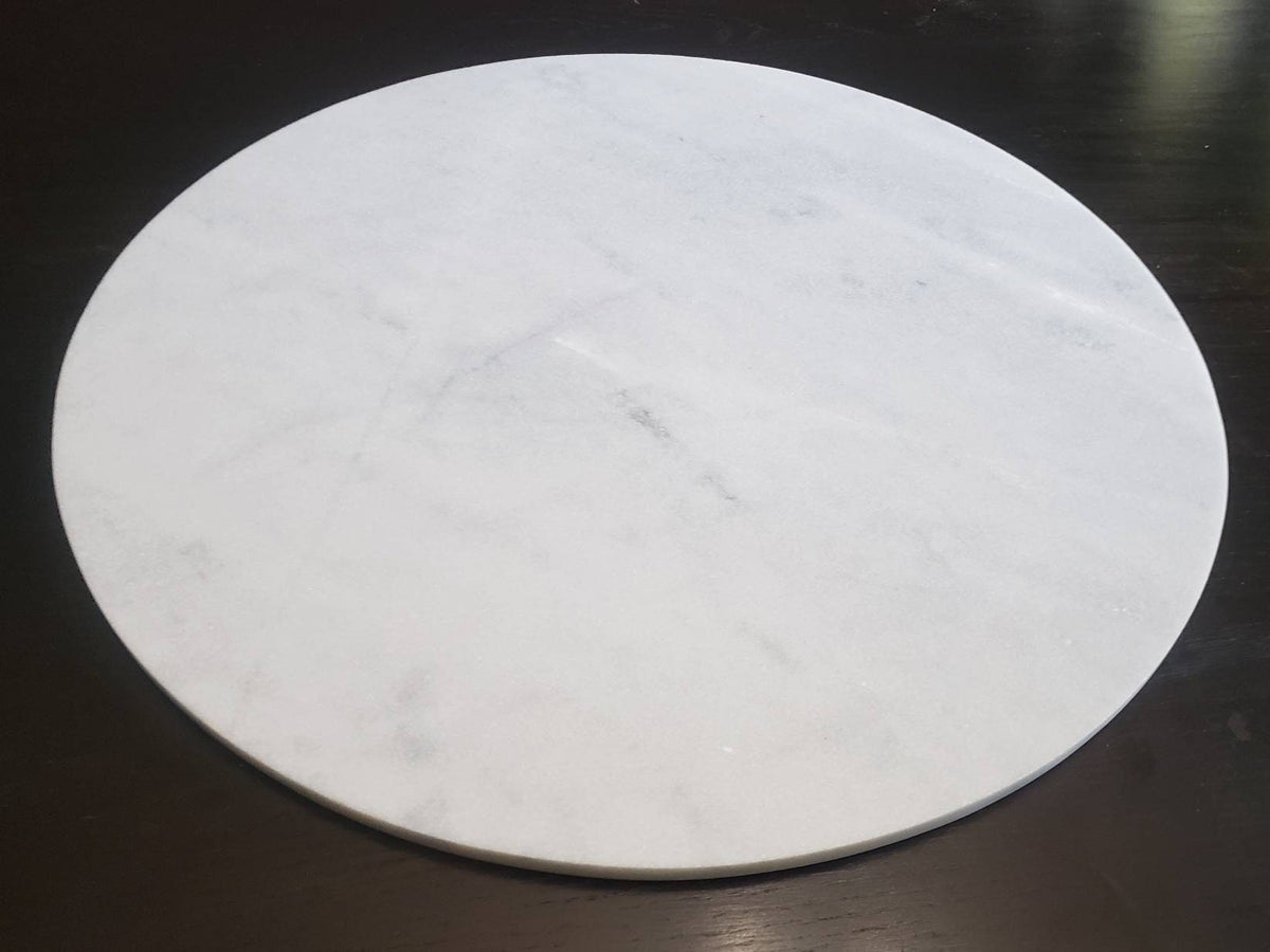 Large Mountain White Marble Circles up to 24 inches Trivets / Tabletops / Decorative Marble Pieces in many sizes FREE SHIPPING