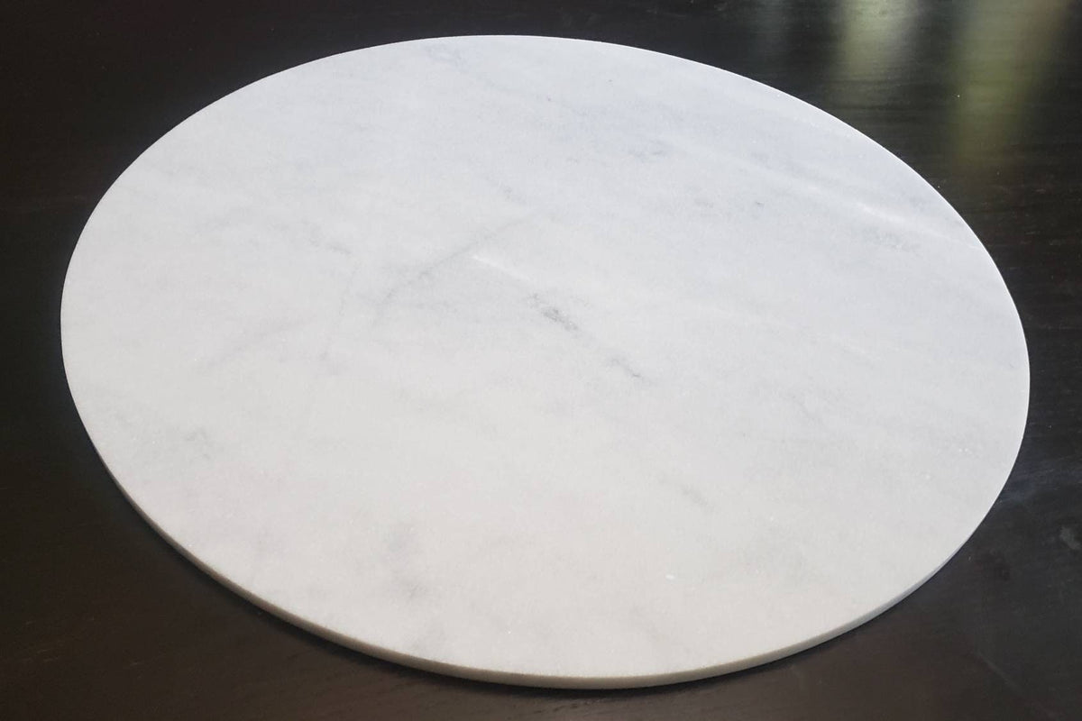 Large Mountain White Marble Circles up to 24 inches Trivets / Tabletops / Decorative Marble Pieces in many sizes FREE SHIPPING