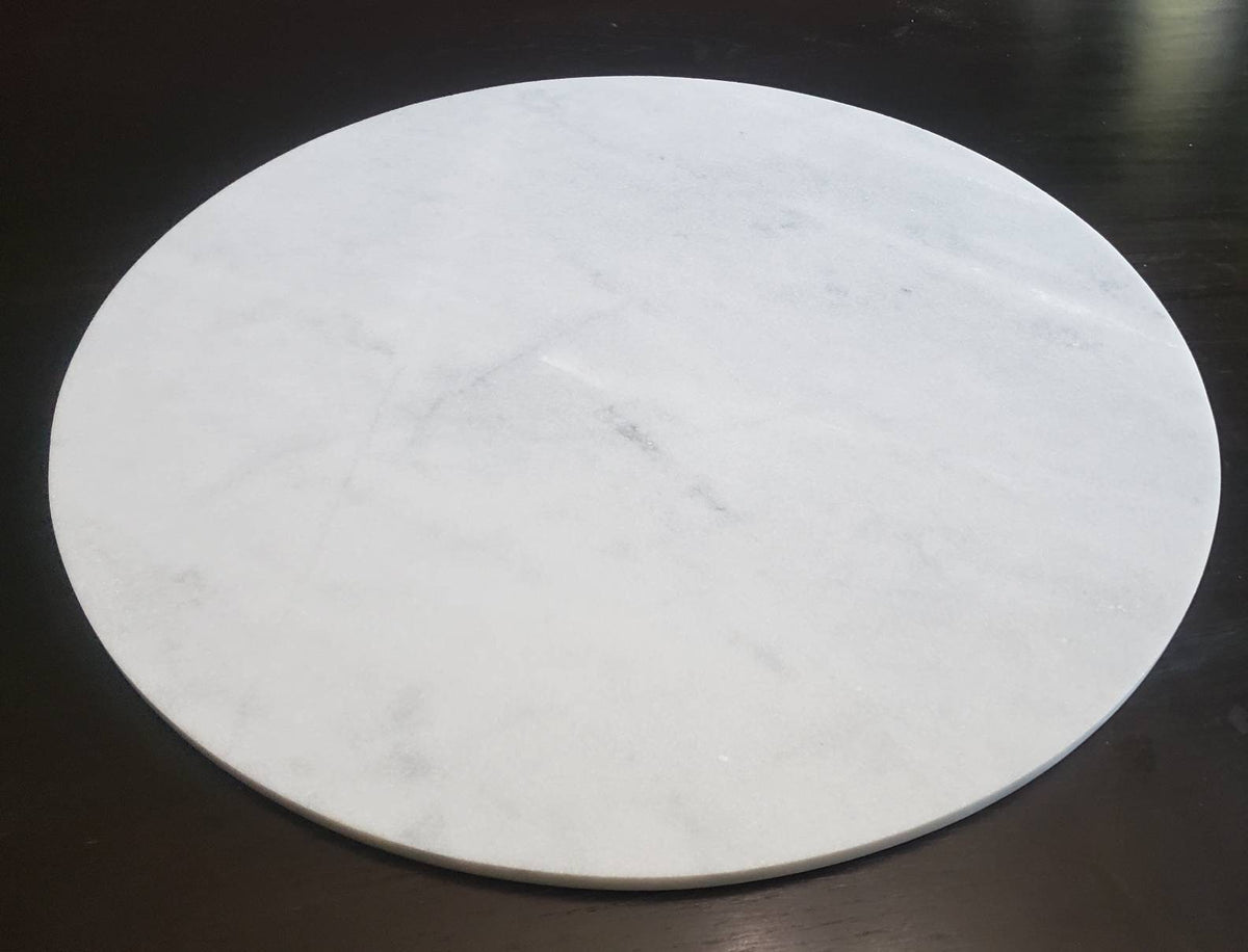 Large Mountain White Marble Circles up to 24 inches Trivets / Tabletops / Decorative Marble Pieces in many sizes FREE SHIPPING