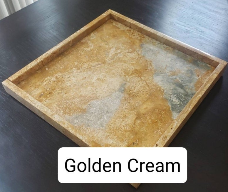 Handmade Stone Lazy Susan: Elegant Table Centerpiece, 12 inch