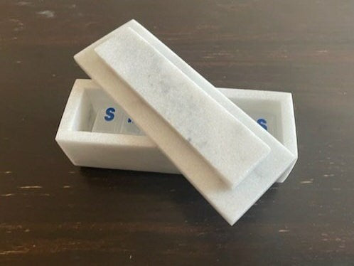 Glacier White marble pill shorter box 7"×2 1/4" height 2 3/8" with weakly pill organizer FREE SHIPPING