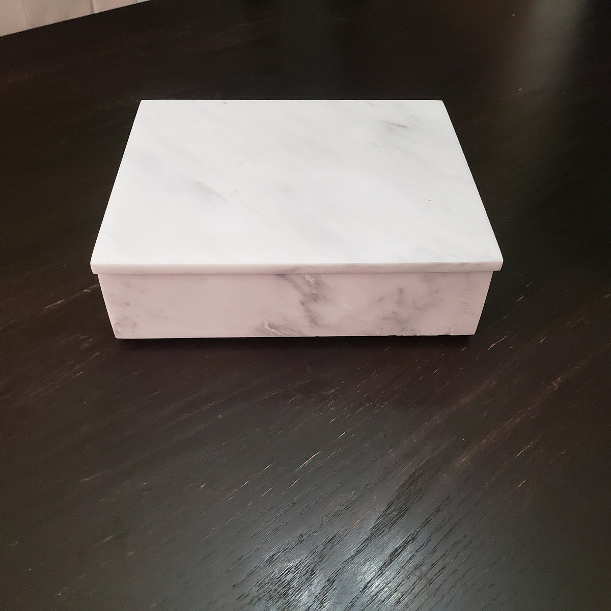 White Carrara Marble Box 10 3/4"×8 3/4" height 3" free shipping to The United States