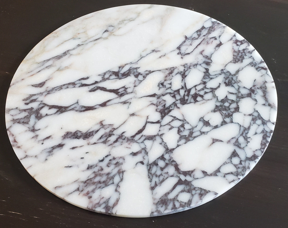 Amaretto Viola Purple Marble Circle Trivets / Tabletops / Decorative Marble Pieces in many sizes FREE SHIPPING