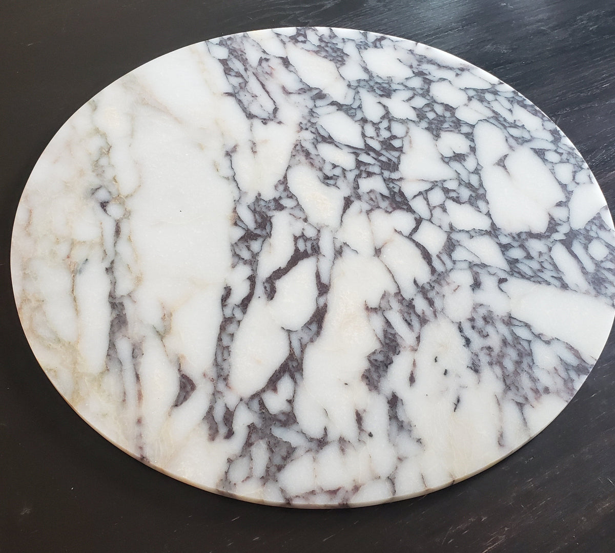 Amaretto Viola Purple Marble Circle Trivets / Tabletops / Decorative Marble Pieces in many sizes FREE SHIPPING