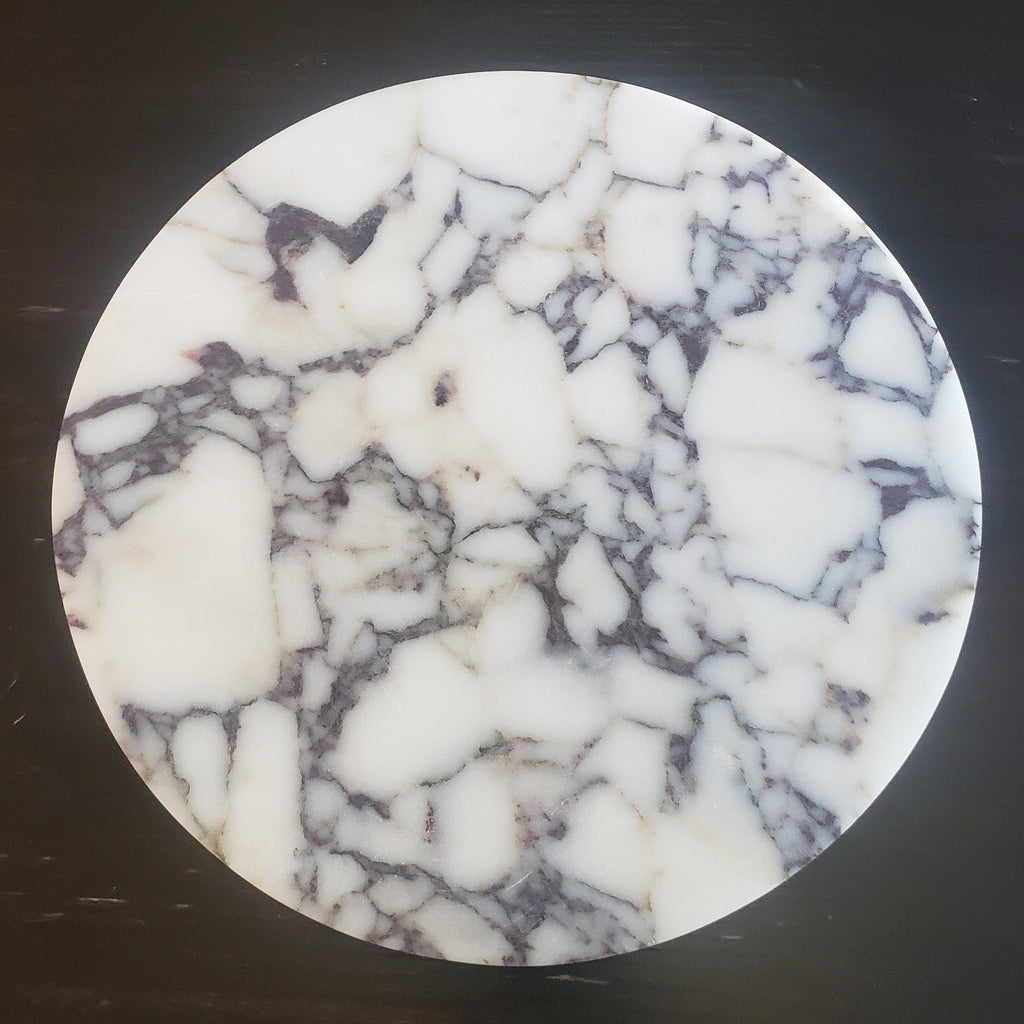 Amaretto Viola Purple Marble Circle Trivets / Tabletops / Decorative Marble Pieces in many sizes FREE SHIPPING