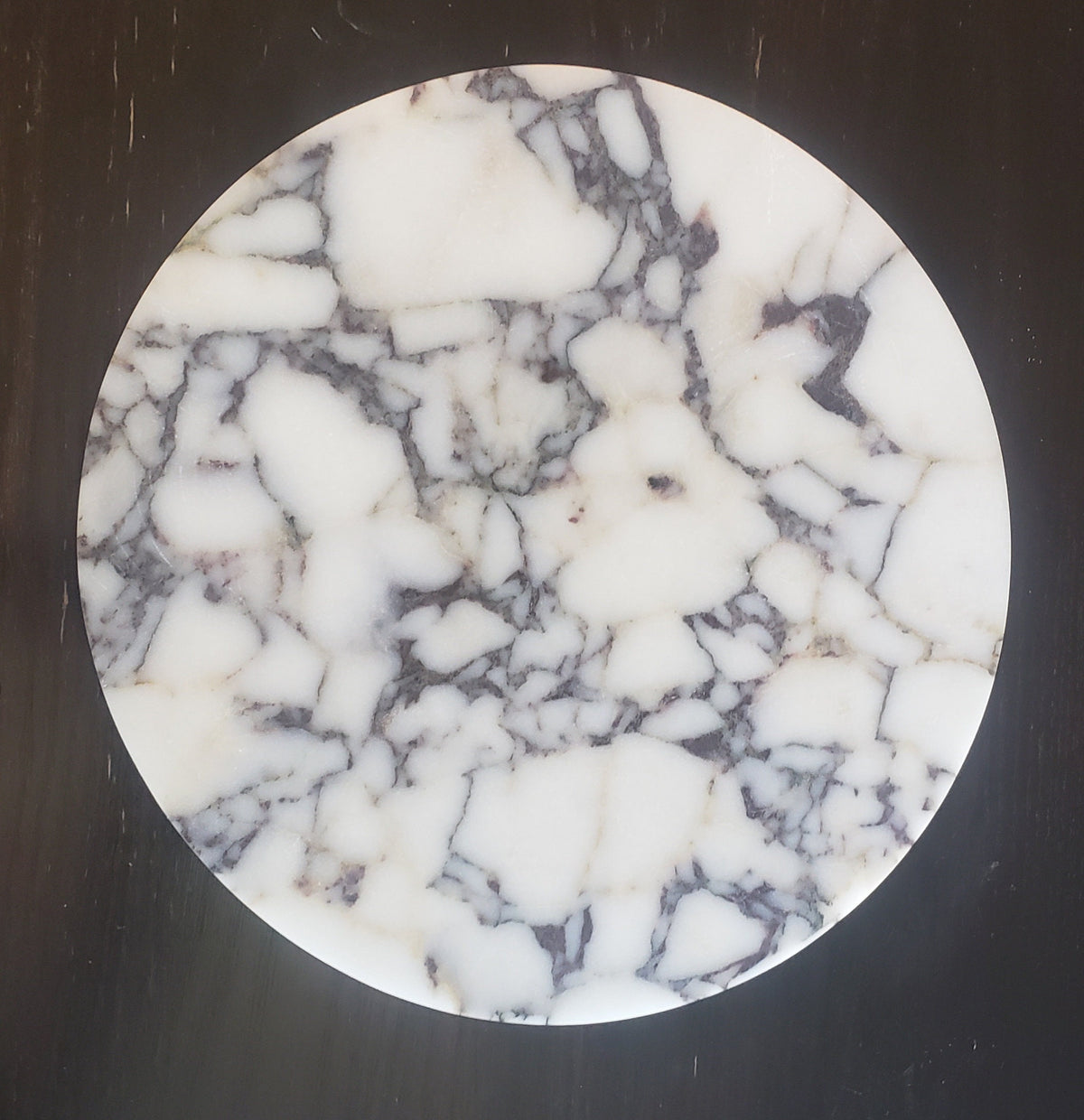 Amaretto Viola Purple Marble Circle Trivets / Tabletops / Decorative Marble Pieces in many sizes FREE SHIPPING