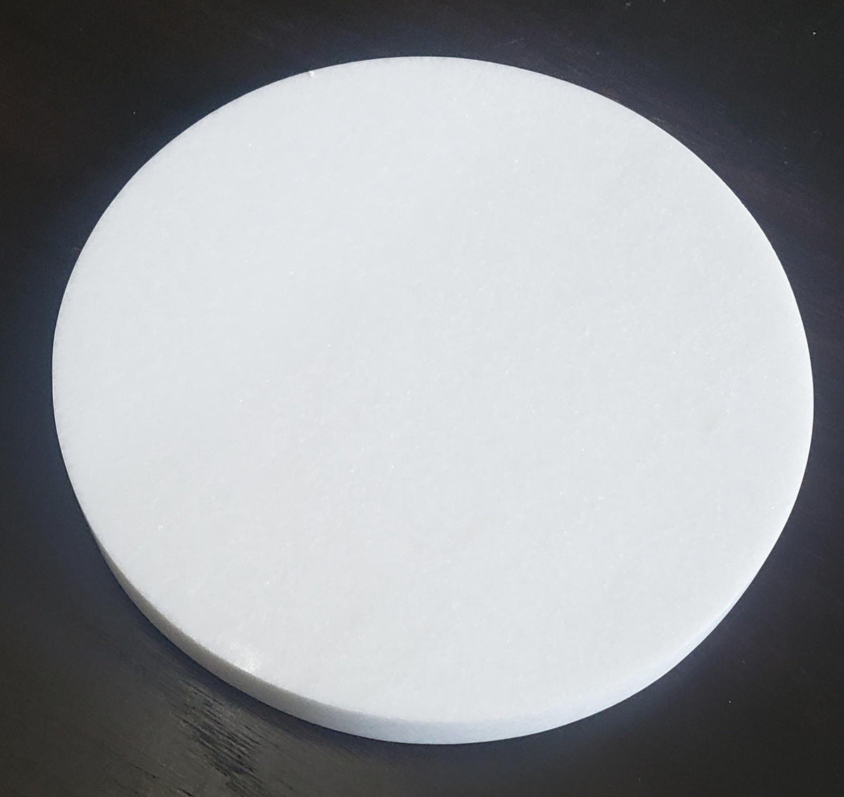 Large Thassos Marble Trivets / Tabletops / Decorative Marble Circles in many sizes FREE SHIPPING