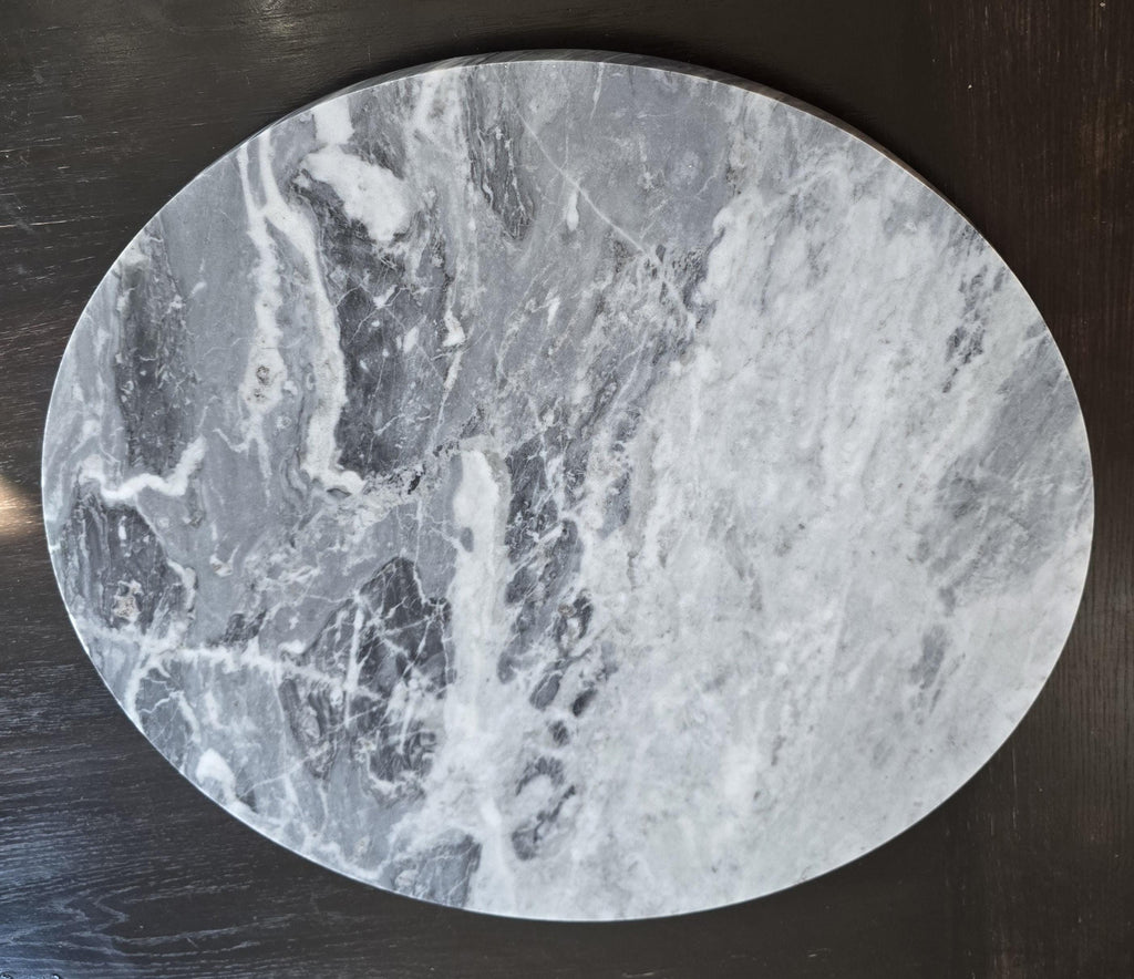 1" thick Bardiglio Gray marble Trivets 6",7",8",9",10",11",12",13",14",15",16" available in a variety of shapes