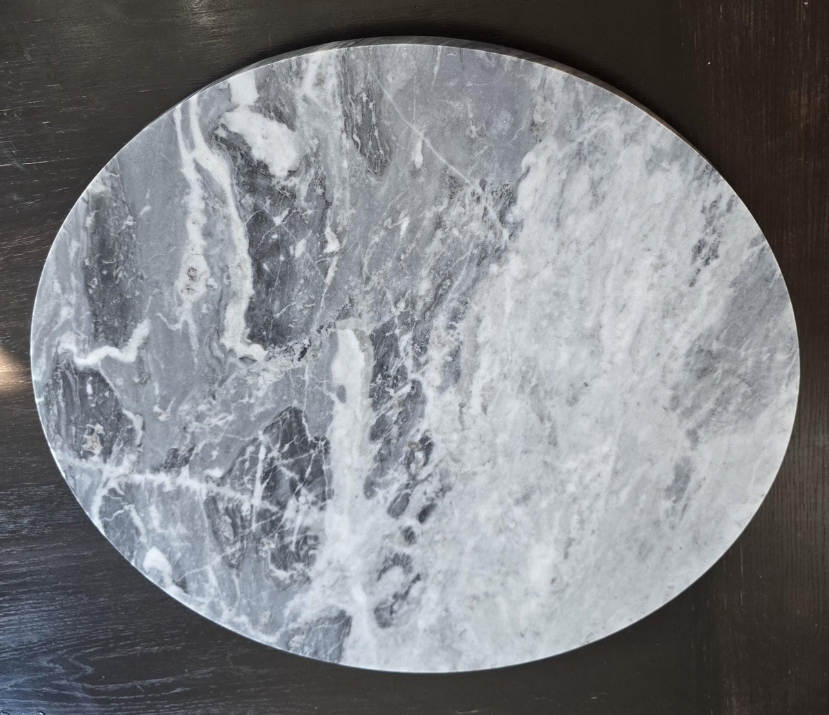 1" thick Bardiglio Gray marble Trivets 6",7",8",9",10",11",12",13",14",15",16" available in a variety of shapes