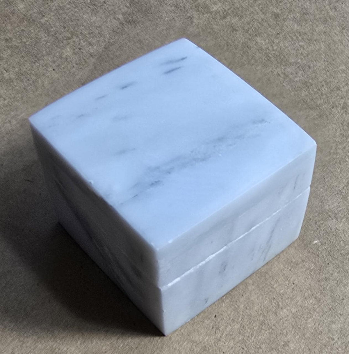 White Carrara Marble Ring Box a beautiful box perfect for a proposal or display a perfect keepsake that will be treasure forever