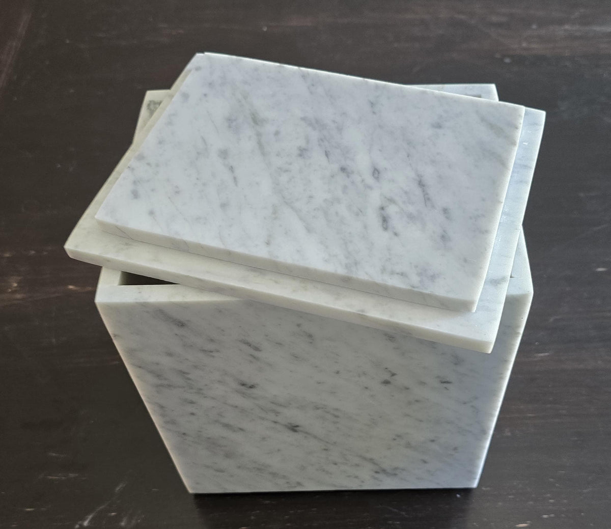 Bianco Carrara Marble Box 10 1/2"×7 1/2" height 11 1/2" or message of you would like a custom size Free Shipping