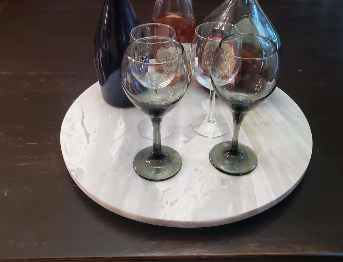 Sienna Azul Marble Lazy Susan in many sizes up to 24" diameter FREE SHIPPING the perfect elegant centerpiece for your table