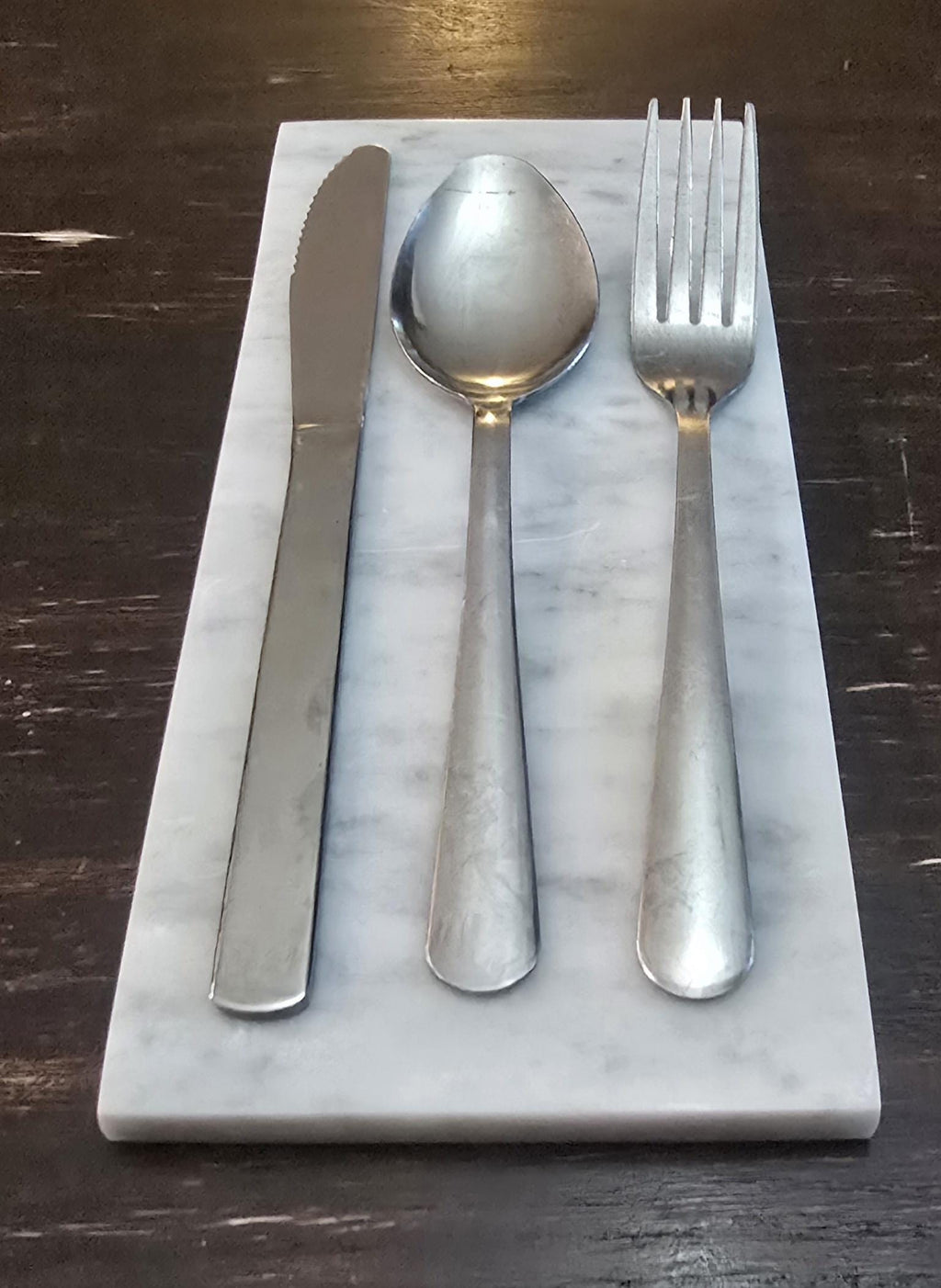 Bianco Carrara Marble Silverware Platter(4) for your Silverware and elegant dinner service beautiful pieces for your flatware FREE SHIPPING