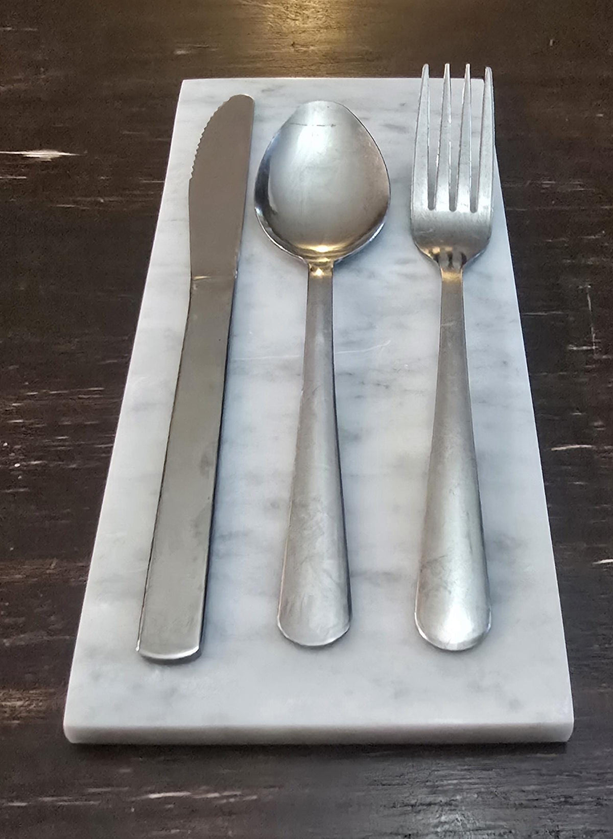 Bianco Carrara Marble Silverware Platter(4) for your Silverware and elegant dinner service beautiful pieces for your flatware FREE SHIPPING