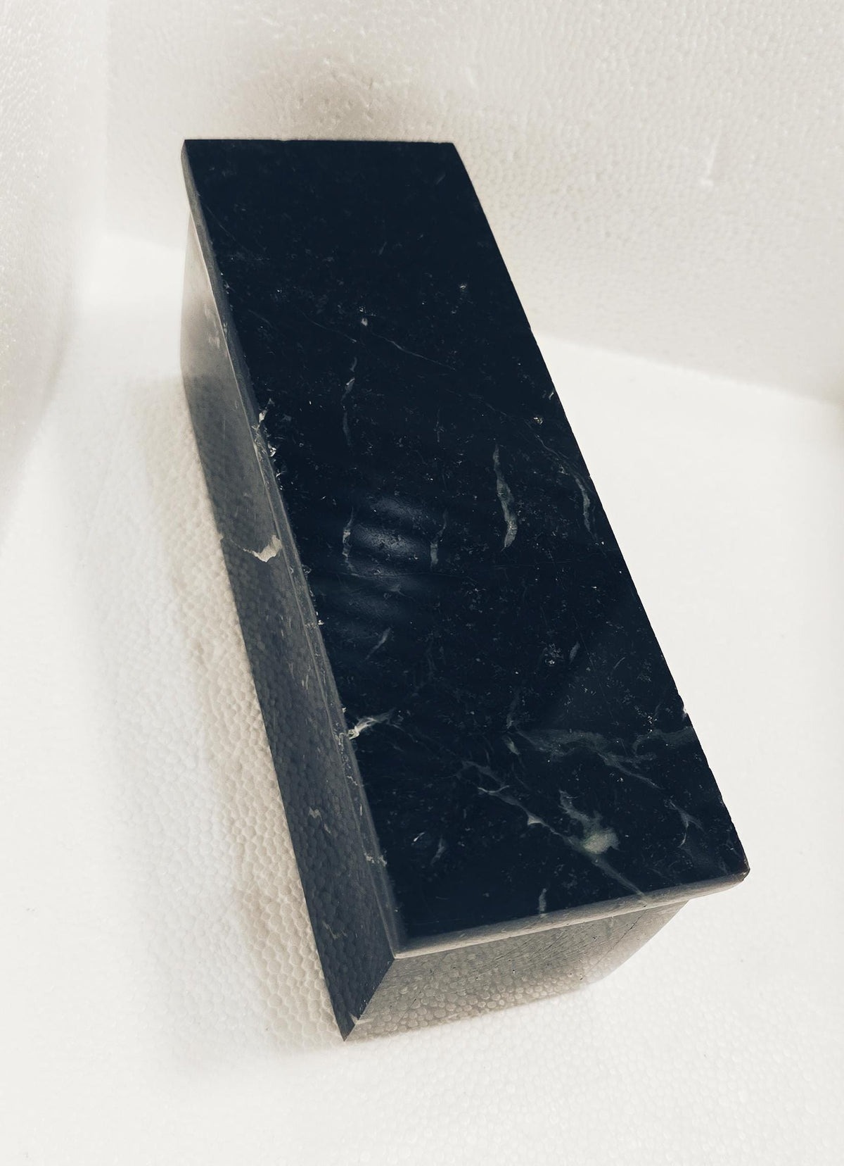 Empress Green Marble Pill Box with Weekly Organizer, an elegant storage solution for your needs,  Deep, dark, and rich green marble.