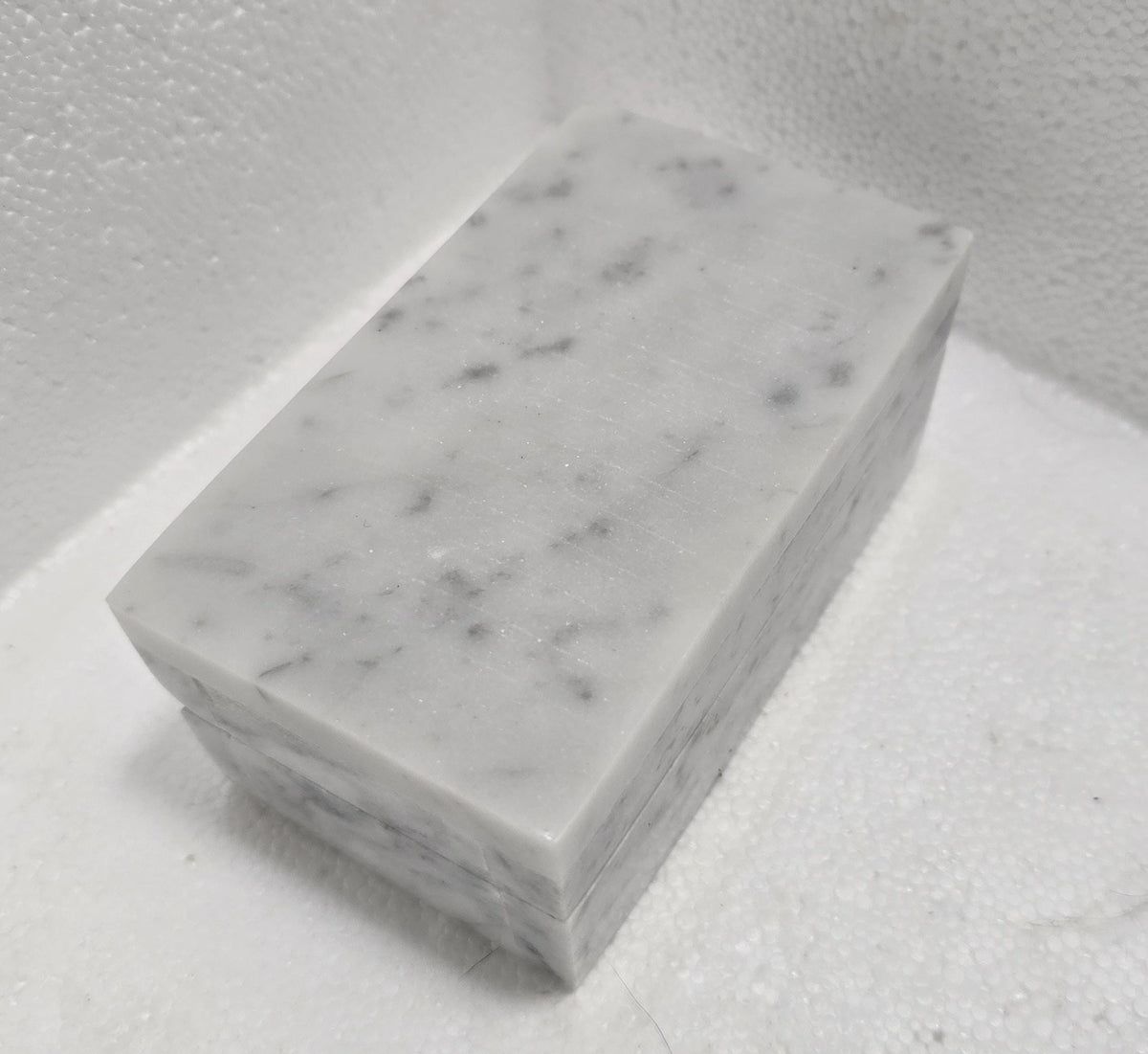 Bianco Carrara Marble Double Ring Box a beautiful box perfect for a proposal or display a perfect keepsake that will be treasure forever