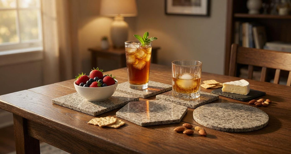 Beige Mara Granite Trivets,  Hot plate. Perfect to protect your table from hot pots 6" circle, also square, and hexagon. Free Shipping