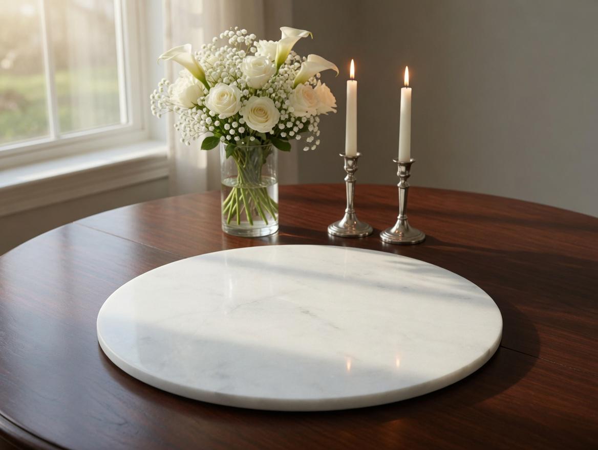 Large Mountain White Marble Trivets Up to 24 inches/ Tabletops / Decorative Marble Pieces in many shapes and sizes FREE SHIPPING