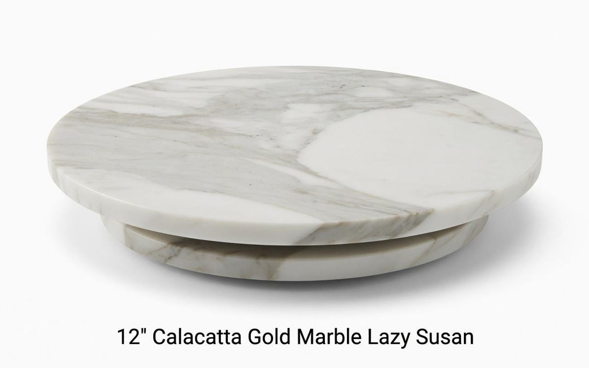 Handmade Stone Lazy Susan 12" diameter available in a variety of stone types perfect for an elegant addition for your table FREE SHIPPING.