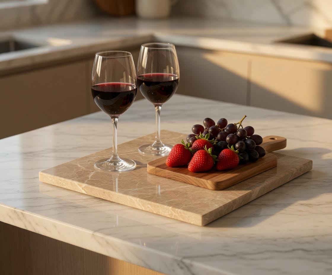 Handmade Cappuccino Marble,  Hot plate. Perfect to protect your table from hot pots and pans 12" available in 3 shapes.