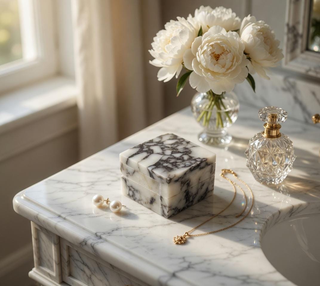 Amaretto Viola Purple White Ring Box a beautiful box perfect for a proposal or display a perfect keepsake that will be treasure forever