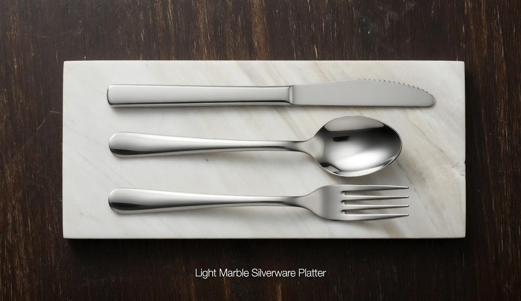 Sienna Azul Marble Silverware Platter(set of 4) for your Silverware and elegant dinner service beautiful pieces for your flatware