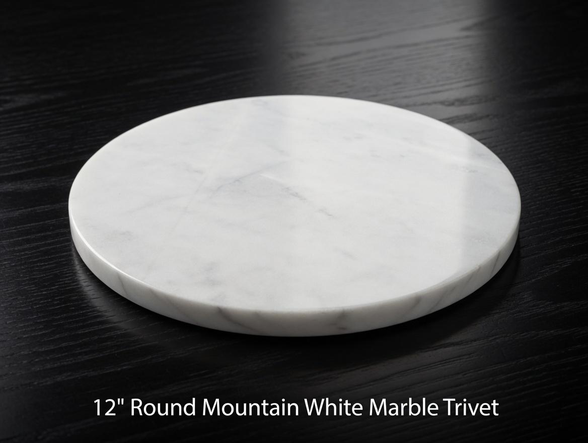 Large Mountain White Marble Trivets Up to 24 inches/ Tabletops / Decorative Marble Pieces in many shapes and sizes FREE SHIPPING