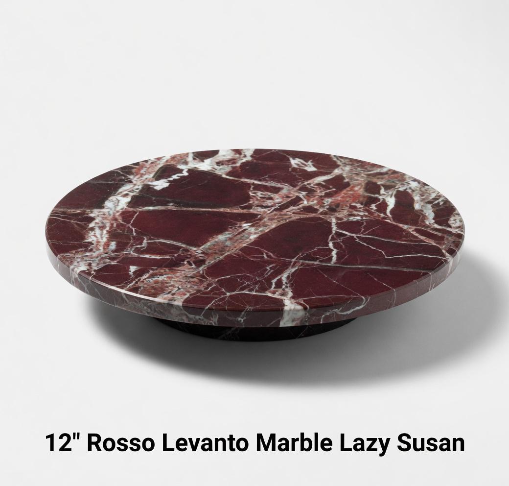 Handmade Stone Lazy Susan 12" diameter available in a variety of stone types perfect for an elegant addition for your table FREE SHIPPING.