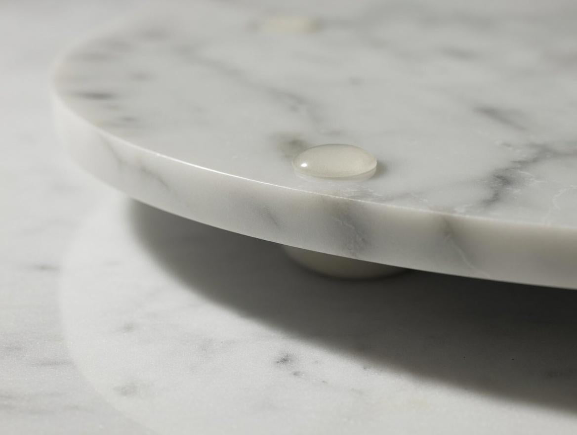 Handmade Marble Lazy Susan: Elegant Stone Turntable 12" available in many stone types