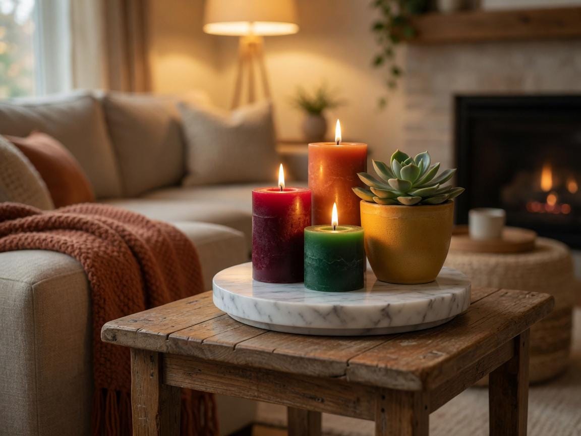 Bianco Carrara Marble 1" Thick Trivet, Polished Stone Art Pedestal various sizes available