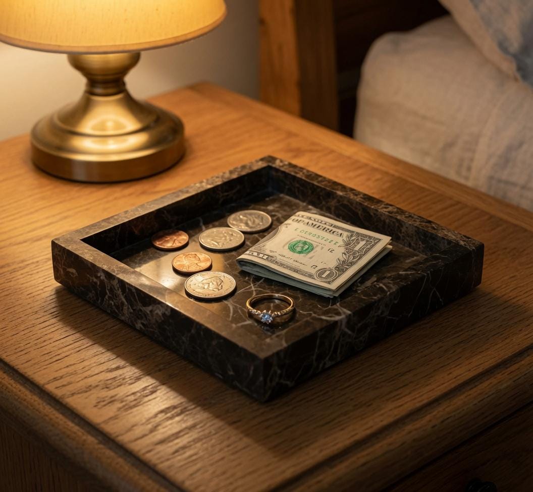 Handmade Emperador Dark Marble Tray, Home Decor (6x6x1) perfect for a catch all tray