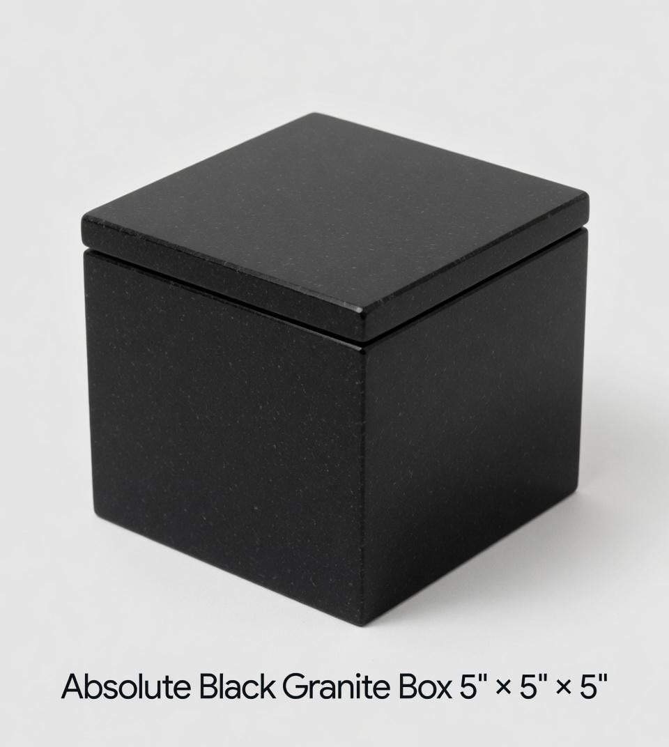 Handmade Marble Box 5"×5"×5" in a variety of stones polished inside and out free shipping
