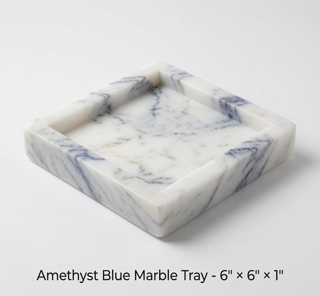 Marble/Granite Tray in your choice of sizes and stone types , perfect for your nightstand,  FREE SHIPPING