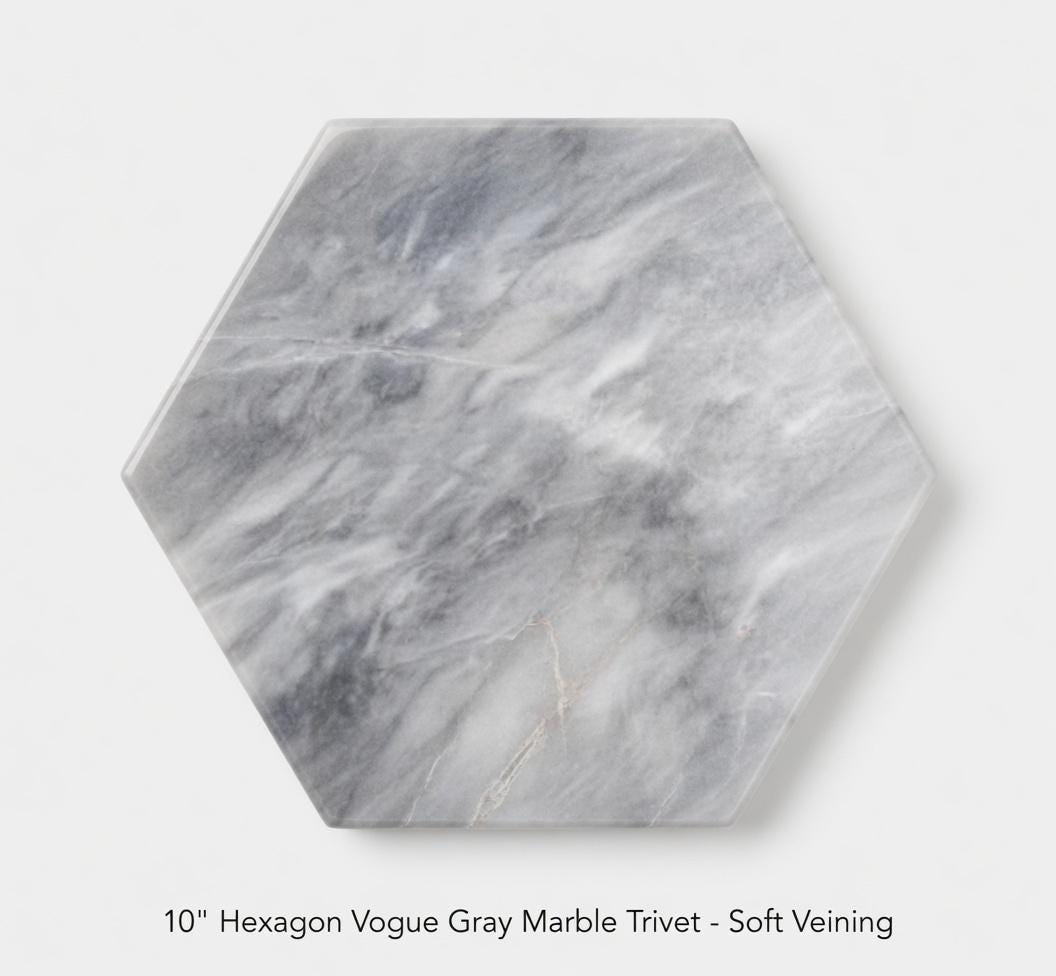 Vogue Gray Marble  Handmade Tray/Trivet Available in various shapes and sizes 6" to 17 1/2" perfect centerpiece Free Shipping