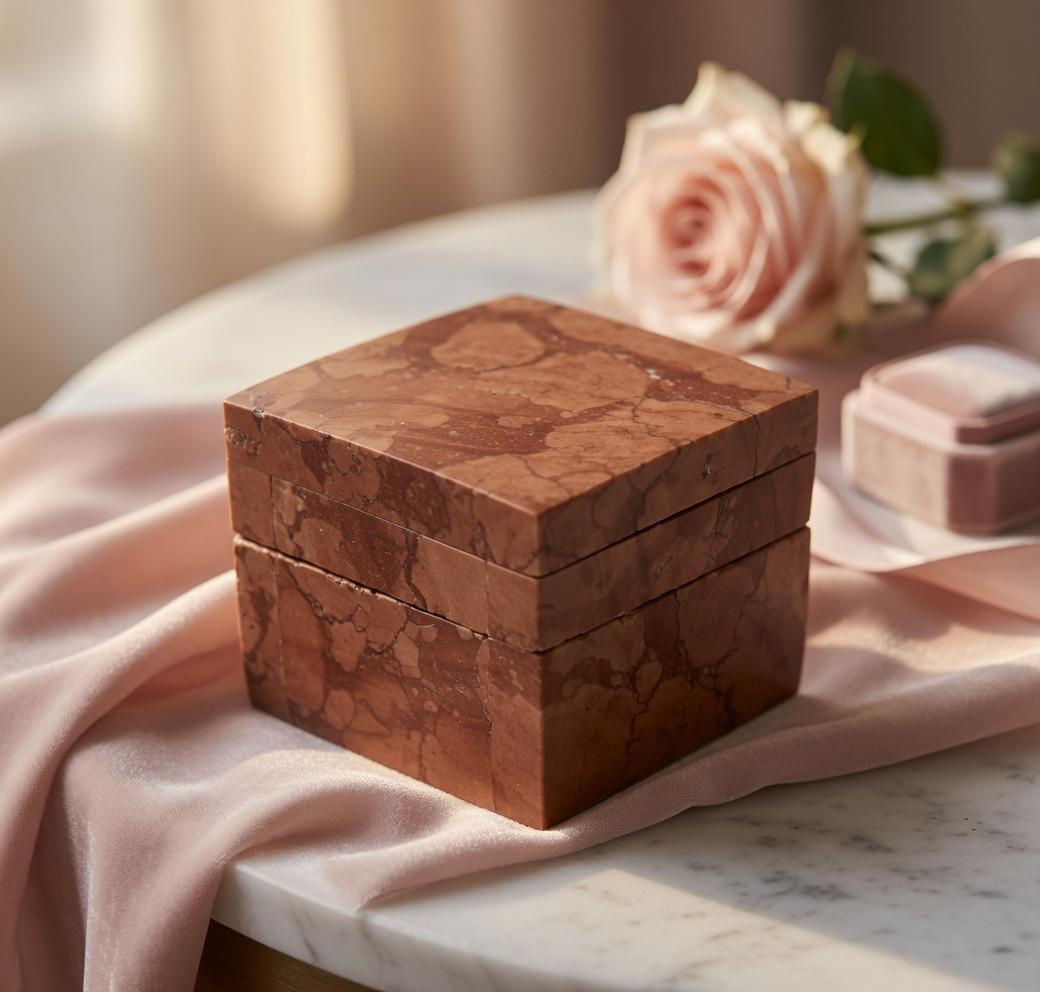 Rosso Verona Ring Box a beautiful box perfect for a proposal or display FREE SHIPPING a perfect keepsake that will be treasure forever