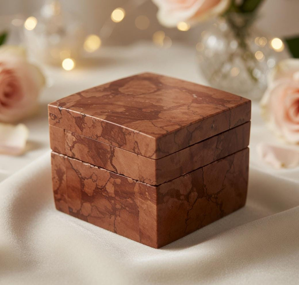Rosso Verona Ring Box a beautiful box perfect for a proposal or display FREE SHIPPING a perfect keepsake that will be treasure forever