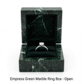 Empress Green Marble Ring Box a beautiful box perfect for a proposal or display a perfect keepsake that will be treasured FREE SHIPPING