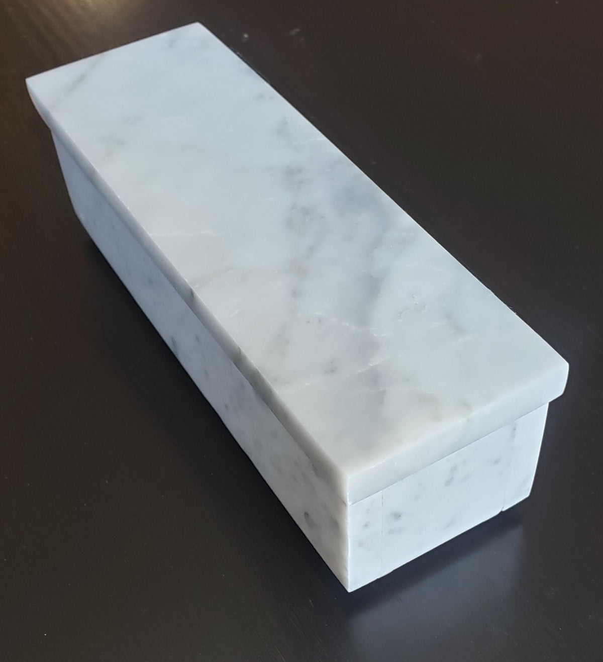 Handmade Bianco Carrara Marble Pill Box Organizer - Weekly Pill Case with Lid FREE SHIPPING