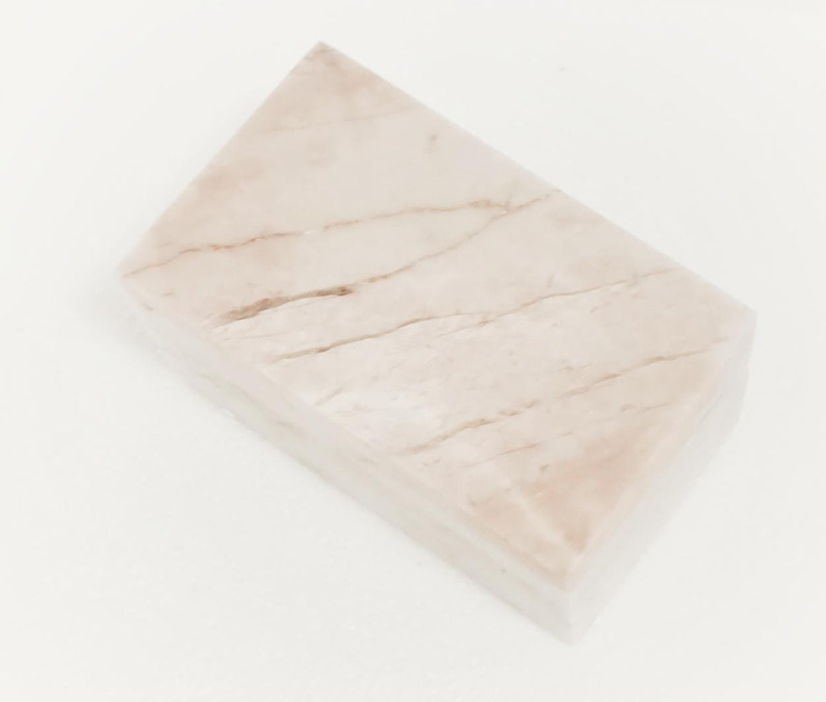 Coral Notte Marble Double Ring Box, Engagement Ring Keepsake