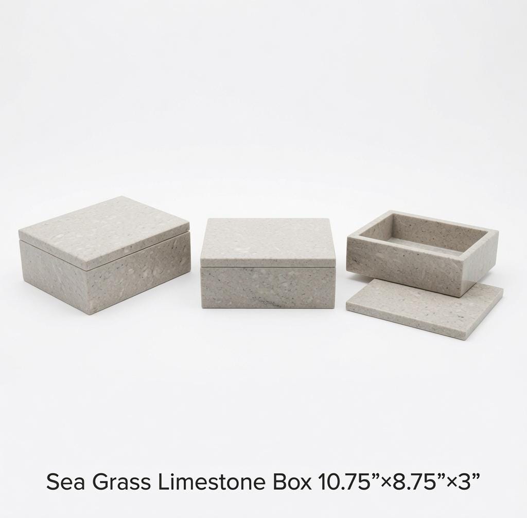 Handmade Granite / Marble Box 10 3/4"×8 3/4" height 3" available in variety of stone types and colors free shipping to The United States