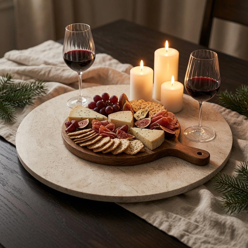 Royal Biege Marble Lazy Susan in many sizes up to 24" diameter FREE SHIPPING