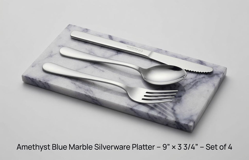 Silverware Platter(set of 4) Available in many stone types for your Silverware and elegant dinner service beautiful pieces for your flatware