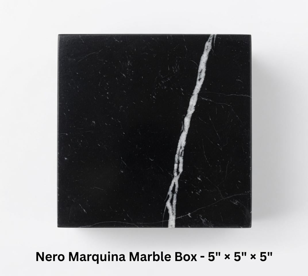 Handmade Marble Box 5"×5"×5" in a variety of stones beautifully polished inside and out very elegant storage solution free shipping